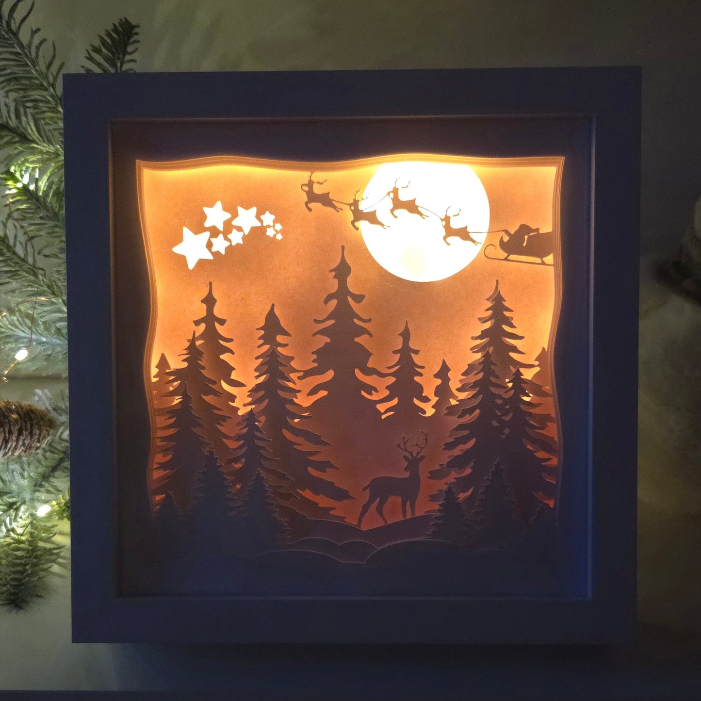 Christmas Forest Light Box