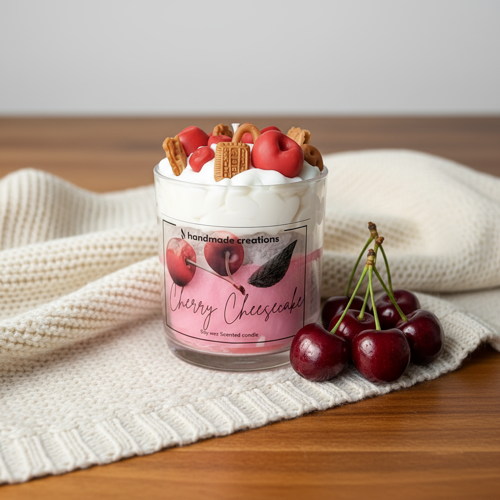 Cherry Cheesecake Scented Candle