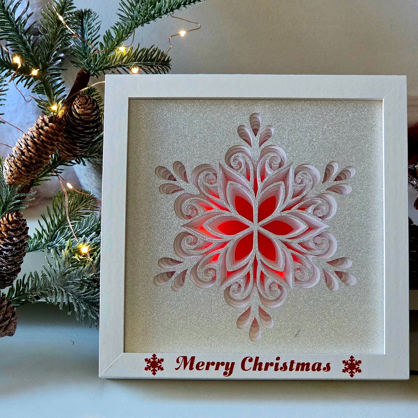 Christmas Light Box Snowflake