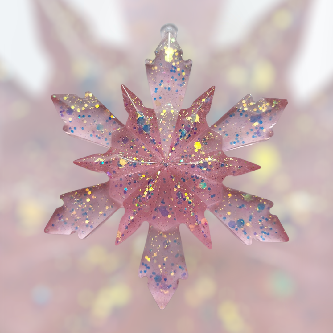 Set of 4 Christmas Tree Snowflake Ornaments