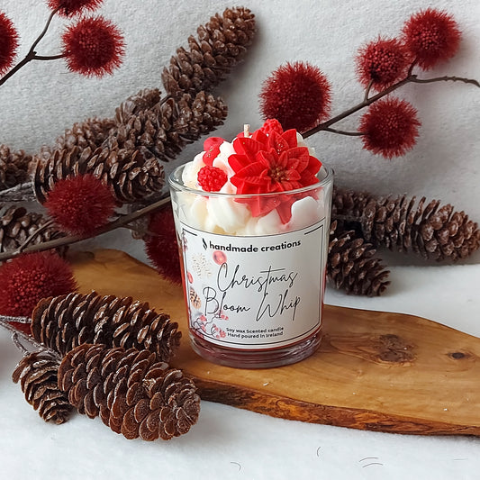 Christmas Bloom Whip Scented Candle