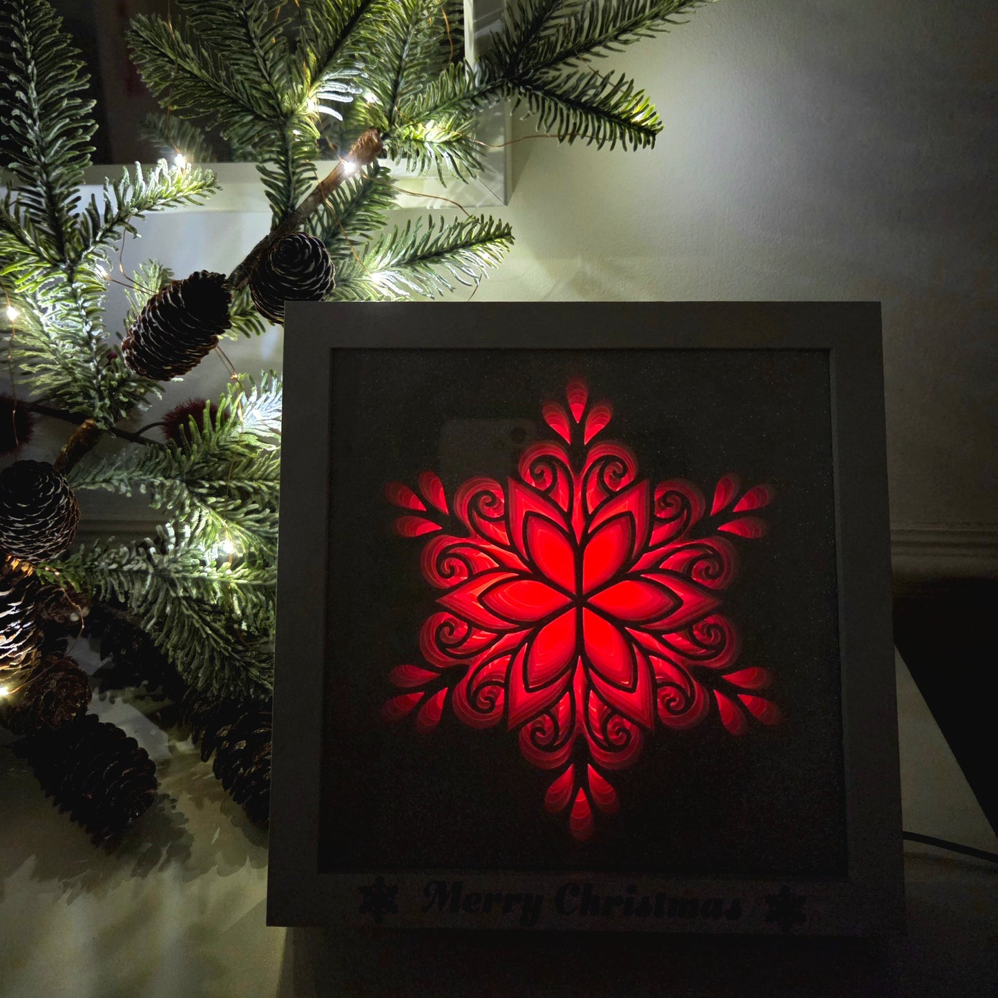 Christmas Light Box Snowflake