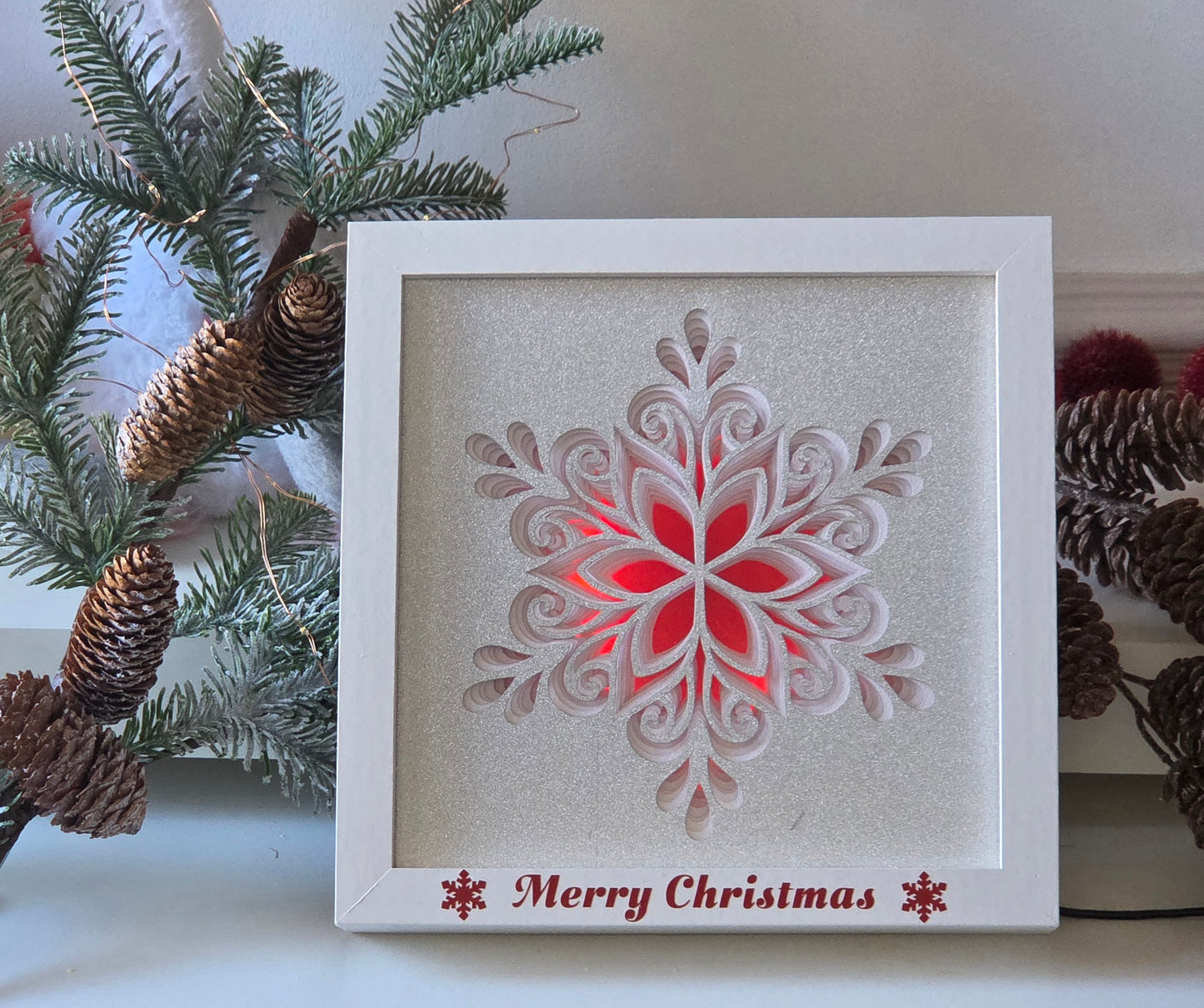 Christmas Light Box Snowflake