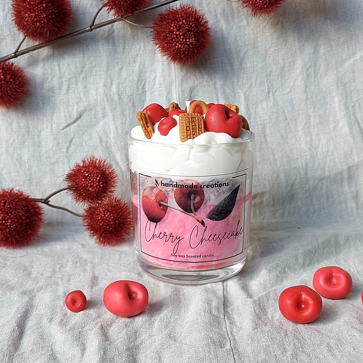 Cherry Cheesecake Scented Candle
