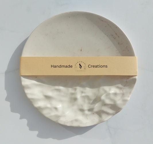 Round wavy jewellery tray