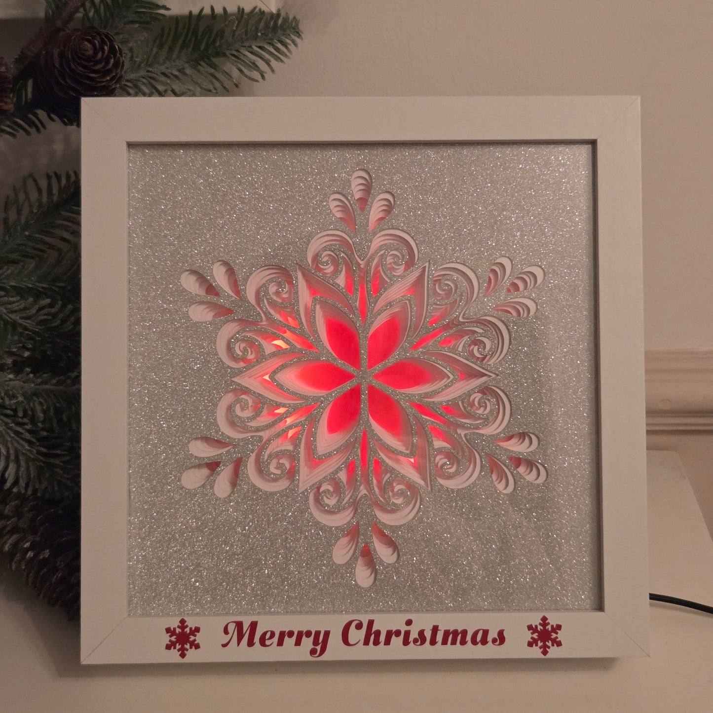 Christmas Light Box Snowflake