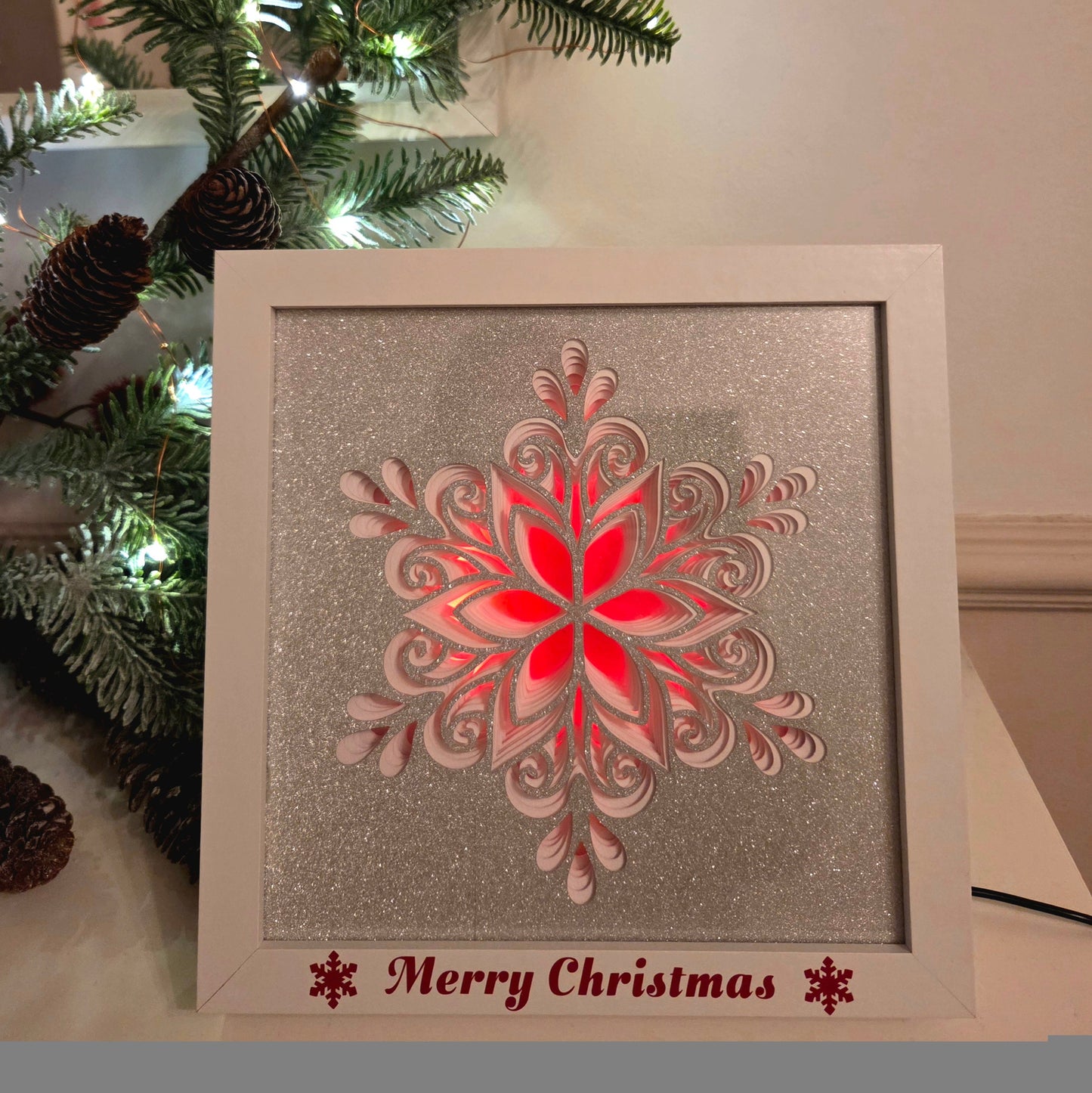 Christmas Light Box Snowflake