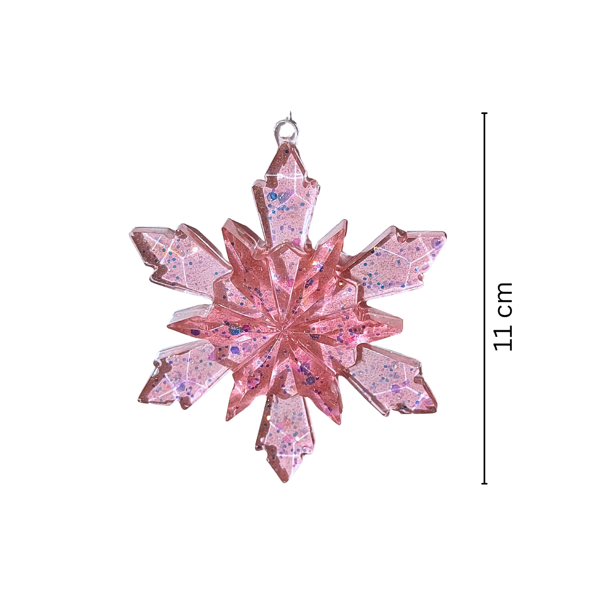 Set of 4 Christmas Tree Snowflake Ornaments