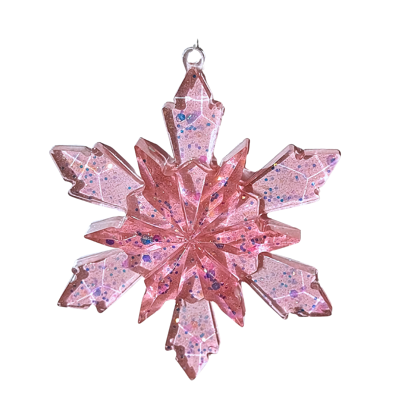 Set of 4 Christmas Tree Snowflake Ornaments